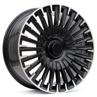 Alu kola Racing Line YF0425, 20x9.5 5x112 ET38, černá + leštění (zátěžová)