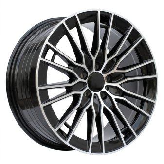 Alu kola Racing Line YF0427, 19x8.5 5x112 ET35.5, černá + leštění