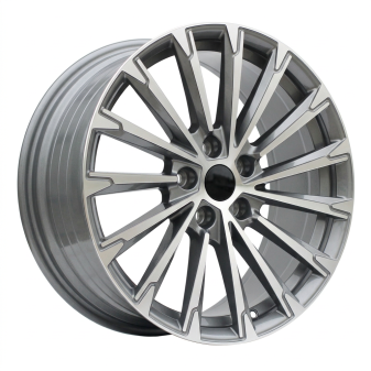 Alu kola Racing Line YF0446, 18x8 5x112 ET45, šedivá + leštění