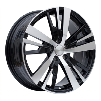 Alu kola Racing Line YF0448, 18x7.5 5x108 ET49, černá + leštění