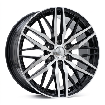 Alu kola Racing Line YF0453, 19x8 6x120 ET48, černá + leštění (zátěžová)