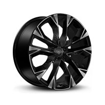 Alu kola Racing Line YF1150, 19x8 5x112 ET40, černá matná + leštění