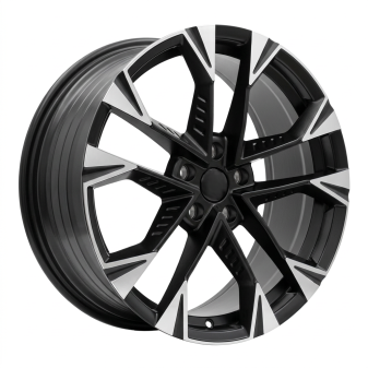 Alu kola Racing Line YF1150, 19x8 5x112 ET40, černá matná + leštění