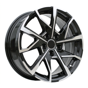 Alu kola Racing Line YF1159, 17x7 5x114.3 ET38, černá + leštění