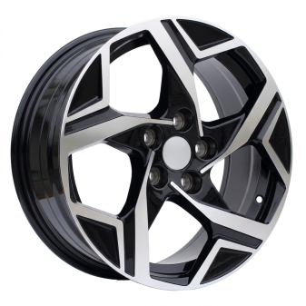 Alu kola Racing Line YF5700, 18x7.5 5x114.3 ET51, černá + leštění