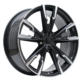 Alu kola Racing Line YF5710, 19x8 5x120 ET46, černá + leštění