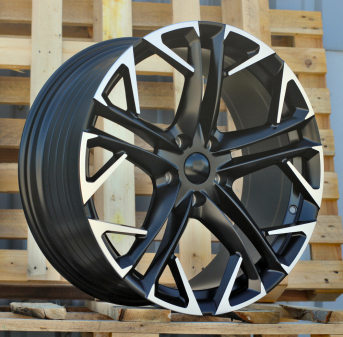 Alu kola Racing Line YF5719, 19x8.5 5x112 ET38, černá matná + leštění