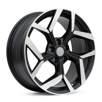 Alu kola Racing Line YF5729, 18x8 5x108 ET47.5, černá matná + leštění (zátěžová)