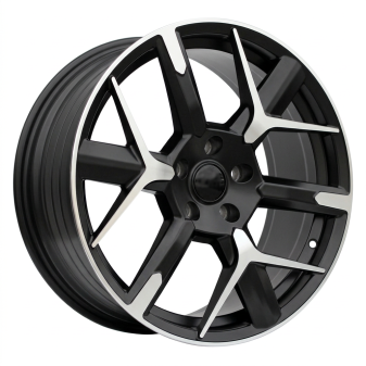 Alu kola Racing Line YF6147, 18x8 5x112 ET40, černá matná + leštění