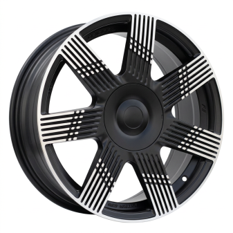 Alu kola Racing Line YF7074, 16x6.5 4x98 ET35, černá matná + leštění