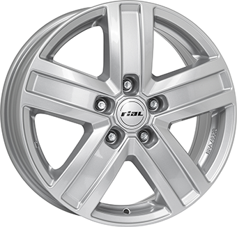 Alu kola RIAL TRANSPORTER 5, 16x6.5 5x120 ET50, stříbrná (zátěžová)