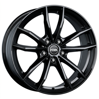 Alu kola RIAL X12, 17x7 5x112 ET45, černá lesklá