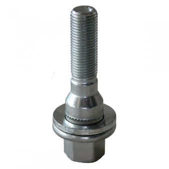 Šrouby na kola Citroen, Peugeot M12x1,25x50(30)mm geomet, s plochou pohyblivou podložkou, klíč 17