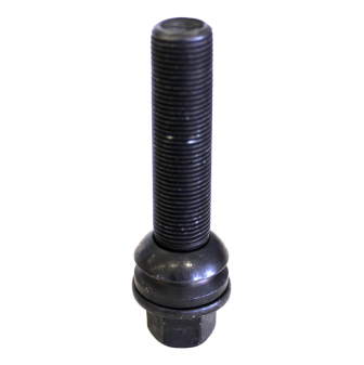 Šrouby na kola M15x1,25x57mm černé, koule R14, klíč 17