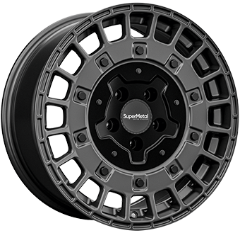 Alu kola SUPER METAL RIG, 17x7.5 5x112 ET42, šedivá matná (zátěžová)