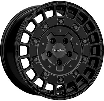 Alu kola SUPER METAL RIG, 16x6.5 5x112 ET42, černá matná (zátěžová)