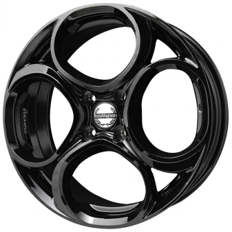 Alu kola TecnoMagnesio JUNIOR 4, 17x6.5 4x108 ET32, černá lesklá