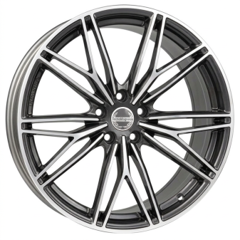 Alu kola TecnoMagnesio MOTORSPORT, 20x8 5x112 ET35, šedivá + leštění