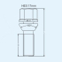 Plovoucí šrouby na alu kola M12x1,25x50mm kužel, klíč 17