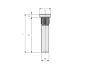 Kolové svorníky - štefty M16x1,5x48mm, tisícihran Ø17mm